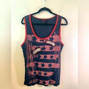 Torrid red‎ and black tank with patches size 3 (3x)